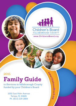 Family Guide - Children's Board of Hillsborough County