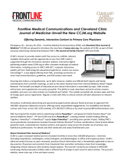 Frontline Medical Communications and Cleveland Clinic Journal of