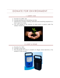 DONATE FOR ENVIRONMENT