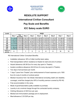 RS International Civilian Consultant Pay Scale and Benefits