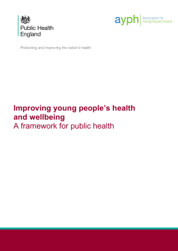 Improving young people's health and wellbeing