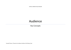 Audience Theory Booklet