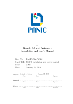 Installation and User's Manual - Max