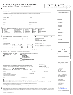 Exhibitor Application