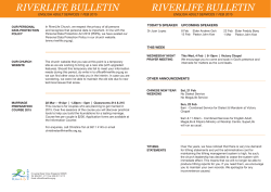 weekly bulletin - Riverlife Church
