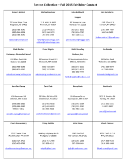 Exhibitor Contact Information