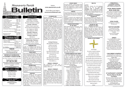 Bulletin - Parish of Moyraverty
