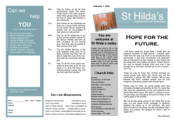 Weekly Bulletin - St Hilda's Anglican Church, Katoomba
