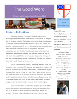 The Good Word February 2015 - St. Andrew's Episcopal Church