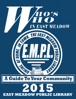 Who's Who in E.M.  - East Meadow Public Library