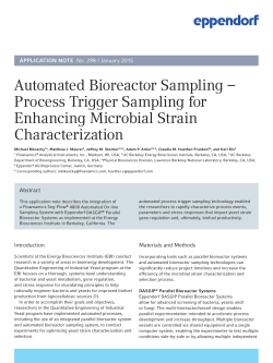 Automated Bioreactor Sampling – Process Trigger