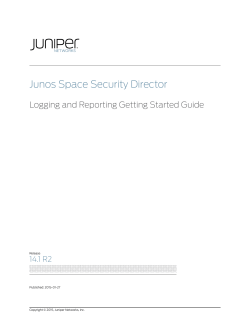 Junos Space Security Director Logging and