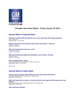 30 - GM - Canada - News & Information