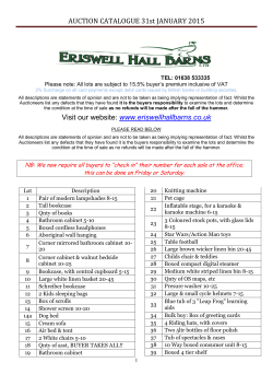 the catalogue - Eriswell Hall Barns