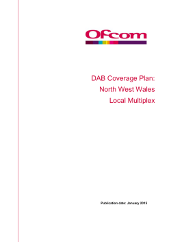 North West Wales DAB Coverage Plan Final Report