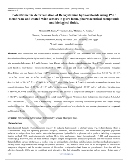 Potentiometric determination of Benzydamine hydrochloride using