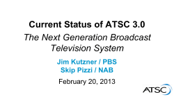 Current Status of ATSC 3.0