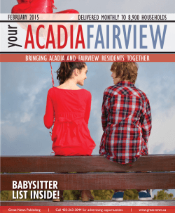 Acadia & Fairview - Great News Publishing