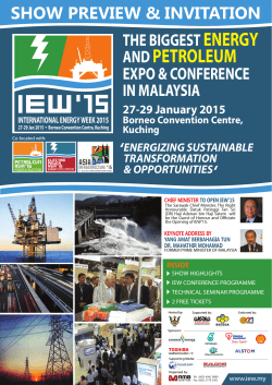 IEW 15 SHOW PREVIEW - international energy week 2015