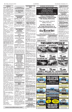 THIS WEEK'S SPECIALS! VEHICLES