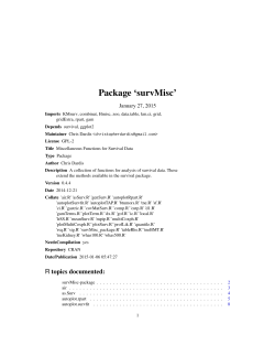 Package 'survMisc'