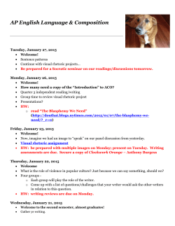 AP English Language & Composition