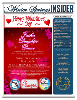 Febuary 2015 - City of Winter Springs