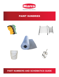 Paint Sundries - Part Numbers and Schematics Guide