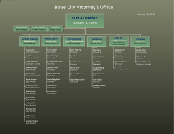 Boise City Attorney's Office - from the Boise City Attorney