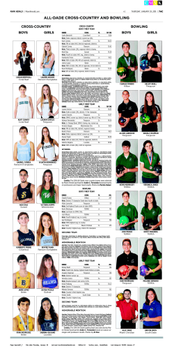 ALL-DADE CROSS-COUNTRY AND BOWLING