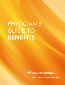 physician's guide to benefits