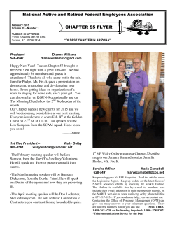 Tucson Chapter 55 Newsletter