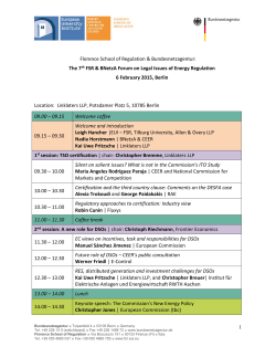 the full Programme - Florence School of Regulation