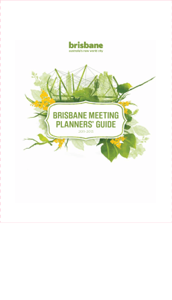 BRISBANE MEETING PLANNERS' GUIDE