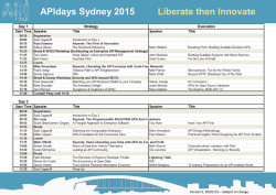 APIdays Sydney 2015 Liberate then Innovate
