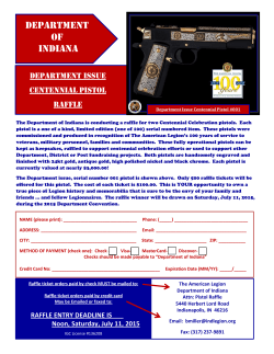 click here for raffle forms - The American Legion Department of Indiana