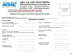 Application Form against Advertisement dated 24