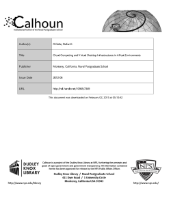 View/Open - Calhoun Home - Naval Postgraduate School