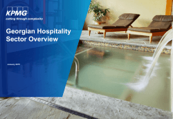 Georgian Hospitality Sector Overview