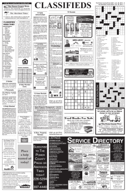 Classifieds - The Power County Press and Aberdeen Times