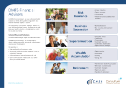 Superannuation - DMFS Financial Advisers