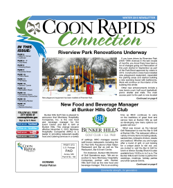 City Newsletter - City of Coon Rapids Minnesota