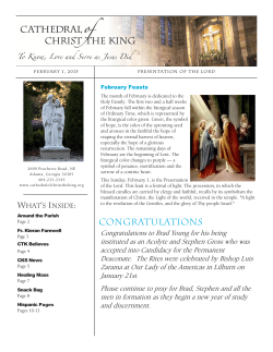 congratulations - Cathedral of Christ the King