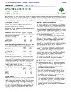 Oakmark Select Fund Summary Prosp