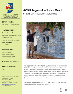 AOS II Regional Initiative Grant