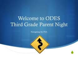 Third Grade Parent Night Powerpoint 2015