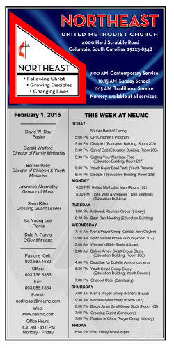 February 1, 2015 - Northeast United Methodist Church