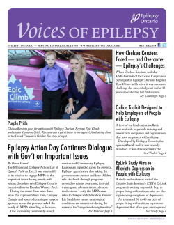 Epilepsy Action Day Continues Dialogue with Gov't on Important