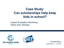 Impact Evaluation Case Study
