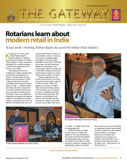 Rotarians learn about modern retail in India